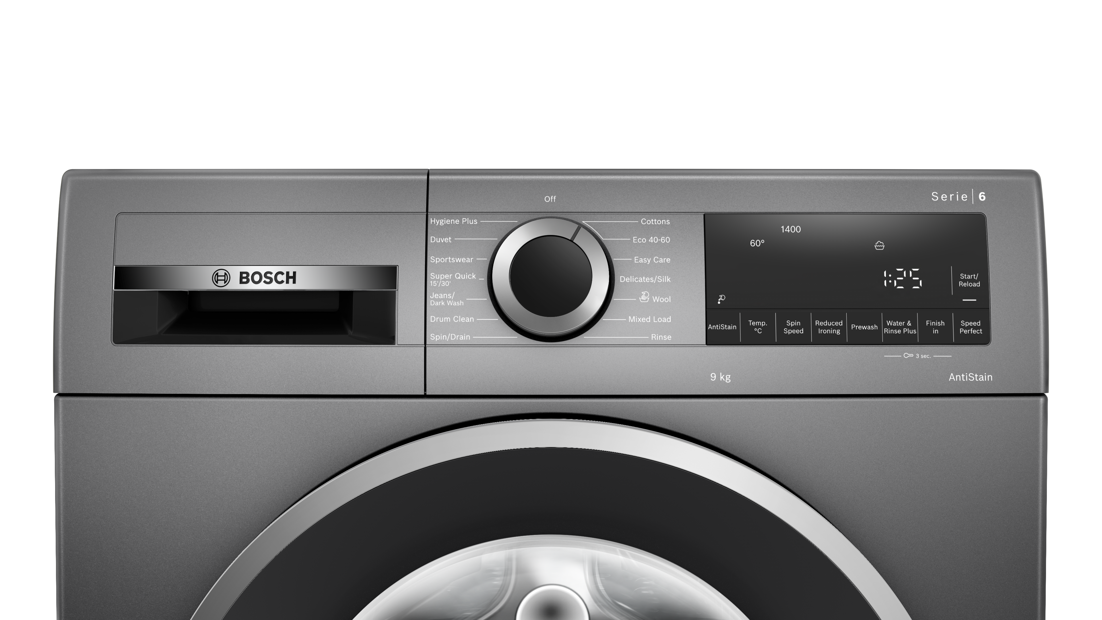Bosch WGG2449RGB Series 6 9kg 1400 Spin Washing Machine - Cast Iron Grey thumbnail image