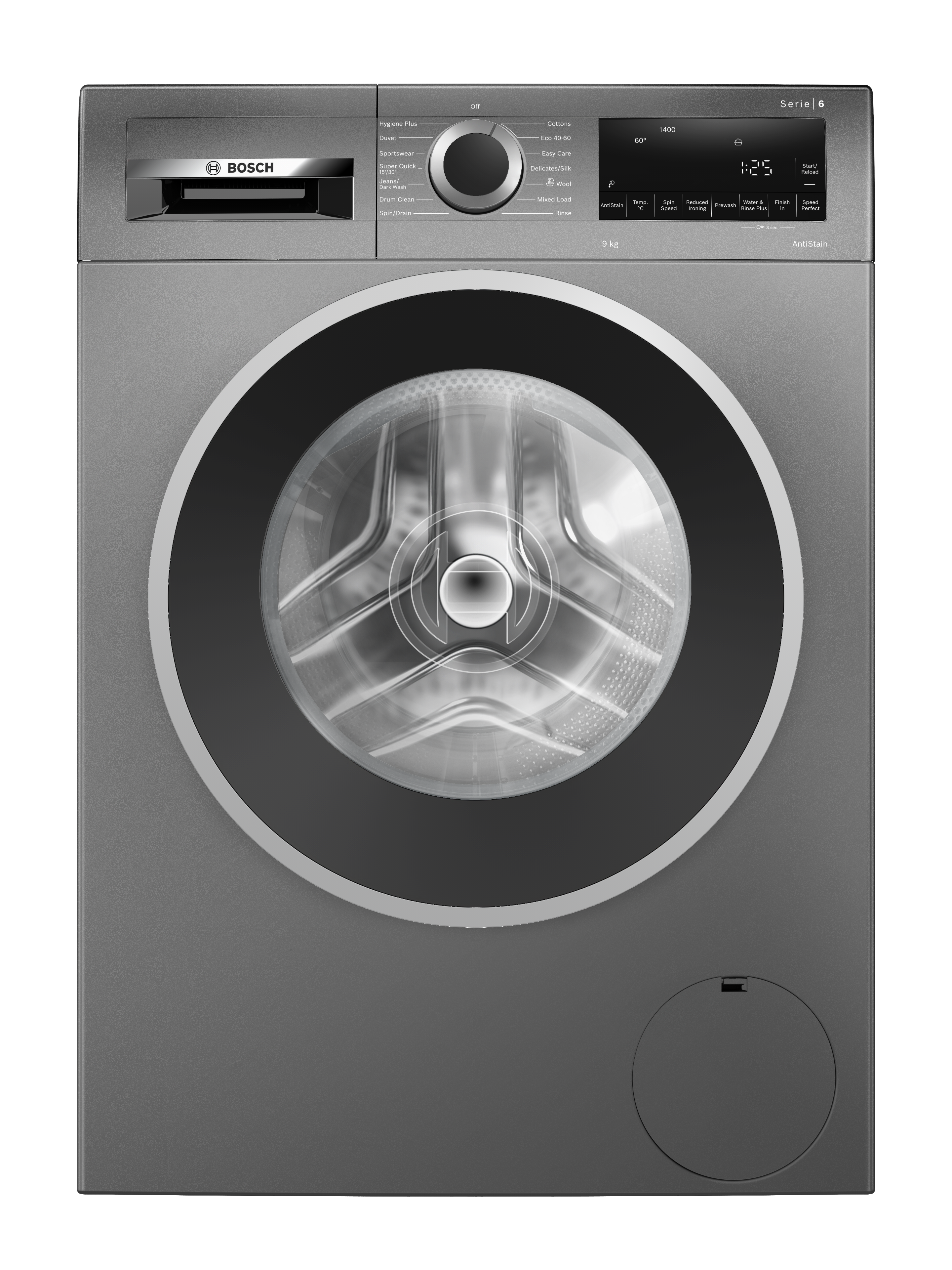 Bosch WGG2449RGB Series 6 9kg 1400 Spin Washing Machine - Cast Iron Grey thumbnail image
