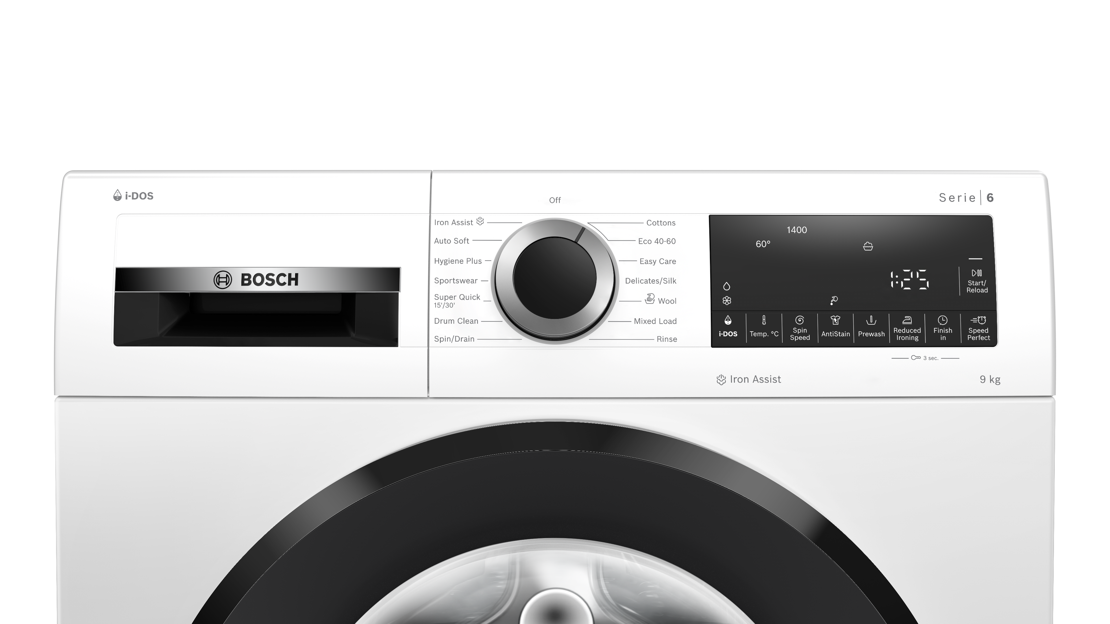 Bosch WGG244F9GB 9kg 1400 Spin Washing Machine - White thumbnail image