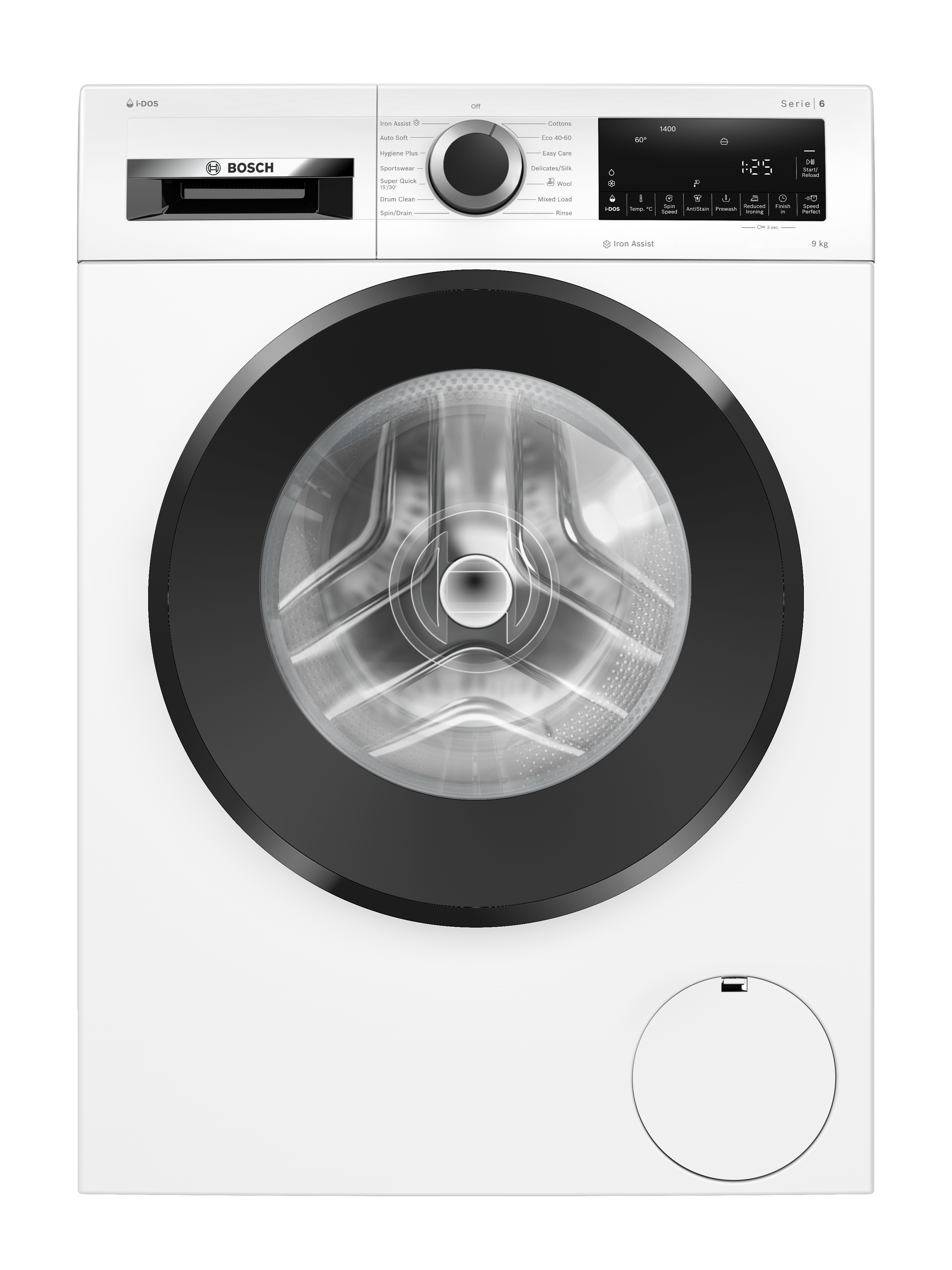 Bosch WGG244F9GB 9kg 1400 Spin Washing Machine - White thumbnail image