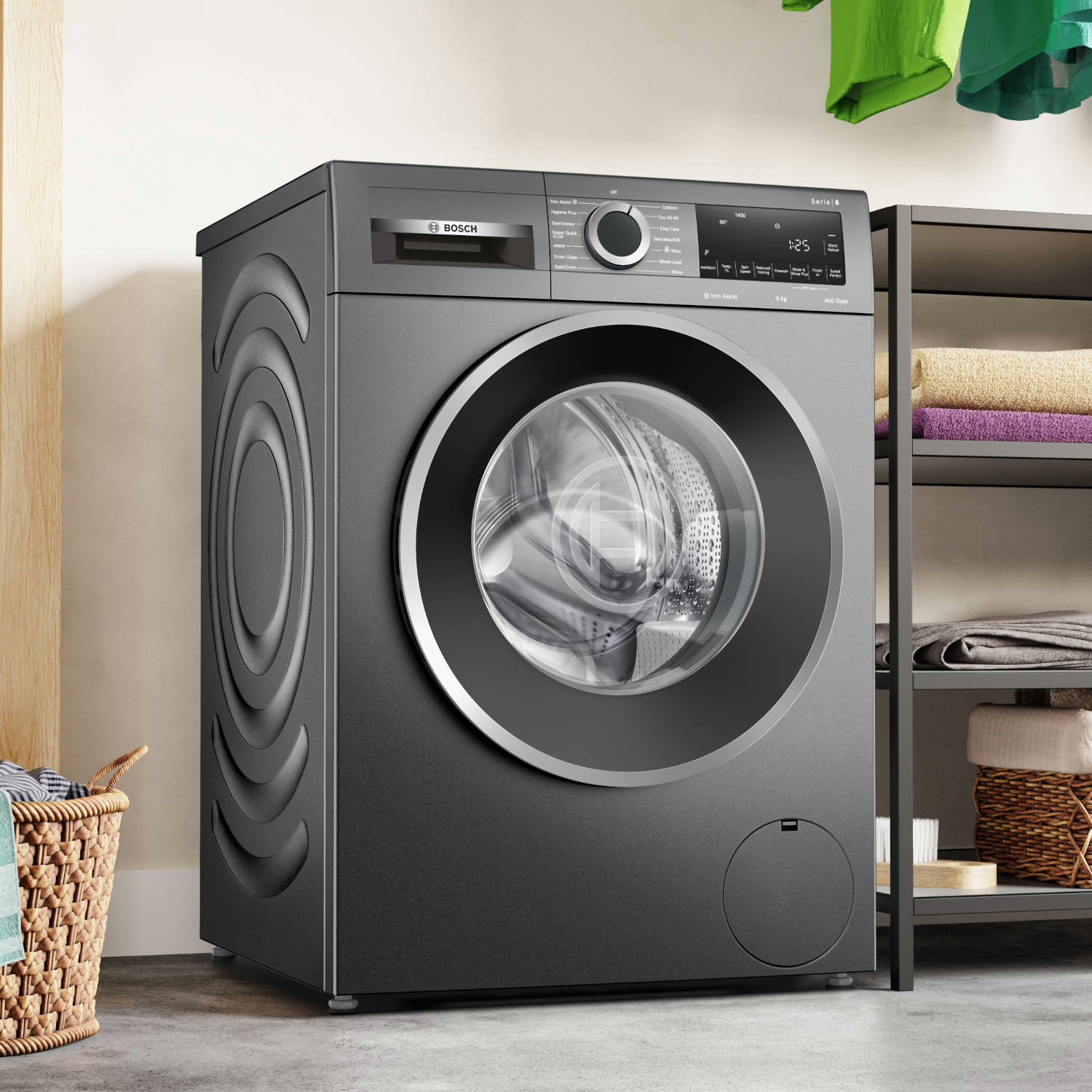 Bosch WGG244ZCGB 9kg 1400 Spin Washing Machine - Graphite thumbnail image