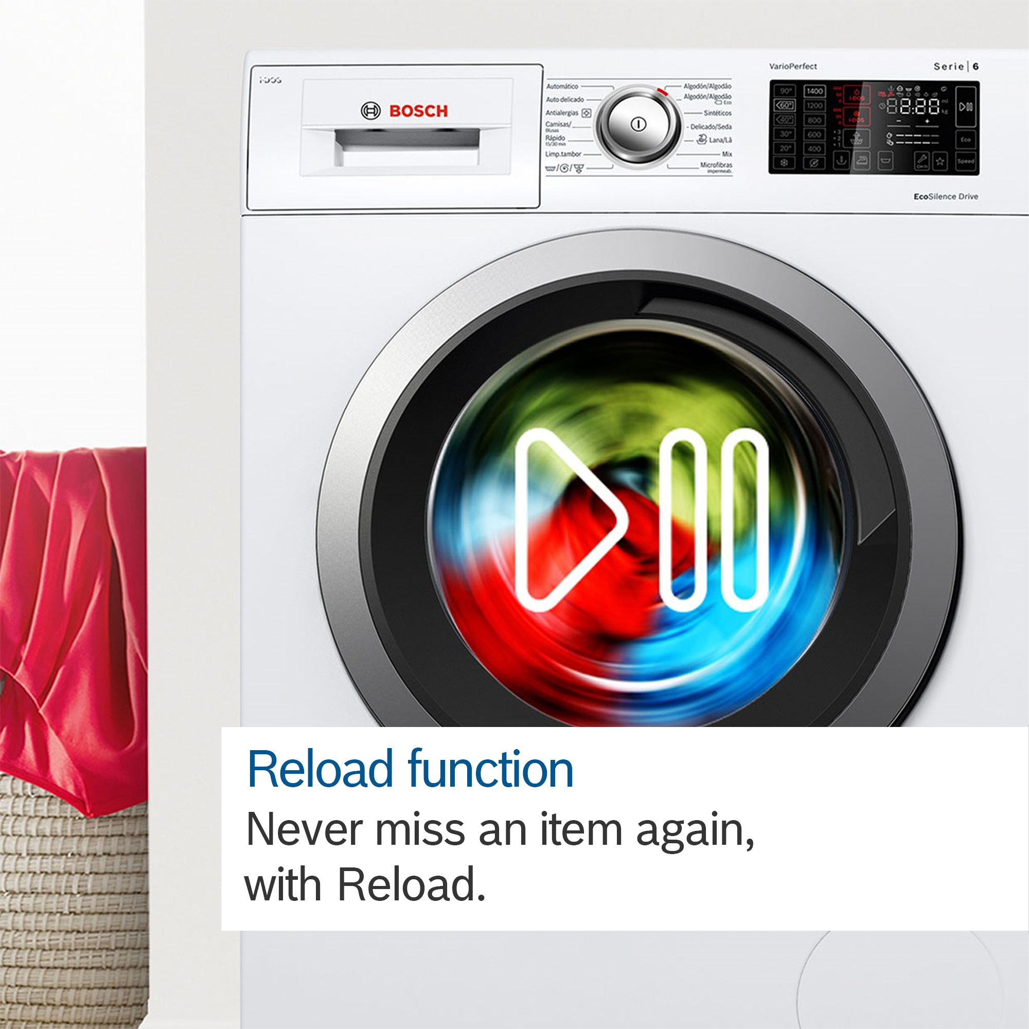 Bosch WGG254F1GB 10kg 1400 Spin Washing Machine - White thumbnail image