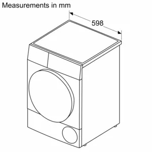 Bosch Series 6 WQG24502GB 9kg Heat Pump Tumble Dryer - White thumbnail image