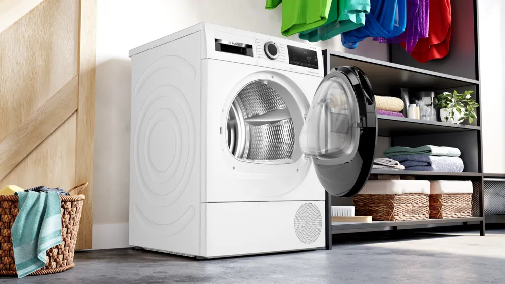 Bosch Series 6 WQG24502GB 9kg Heat Pump Tumble Dryer - White thumbnail image