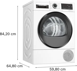 Bosch Series 6 WQG24502GB 9kg Heat Pump Tumble Dryer - White thumbnail image