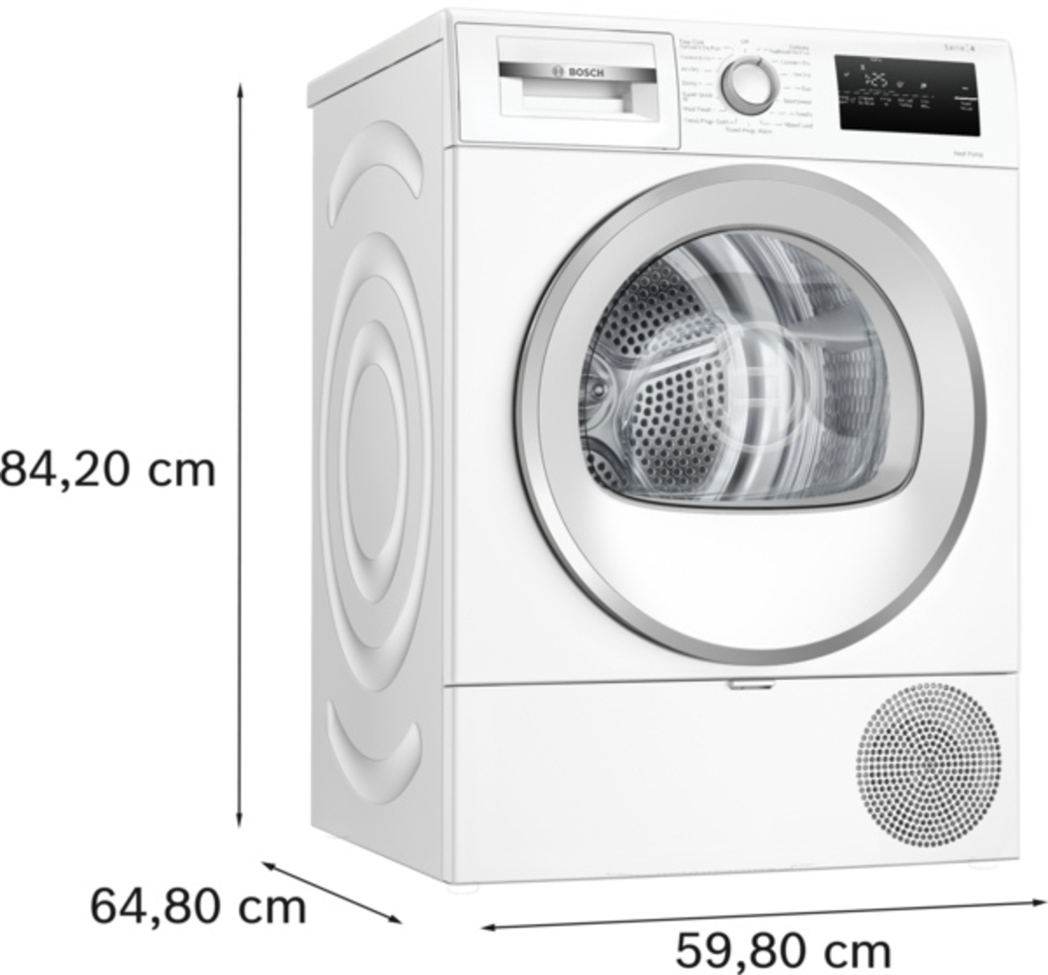 Bosch Series 4 WTH85226G 8kg Heat Pump Tumble Dryer - White thumbnail image