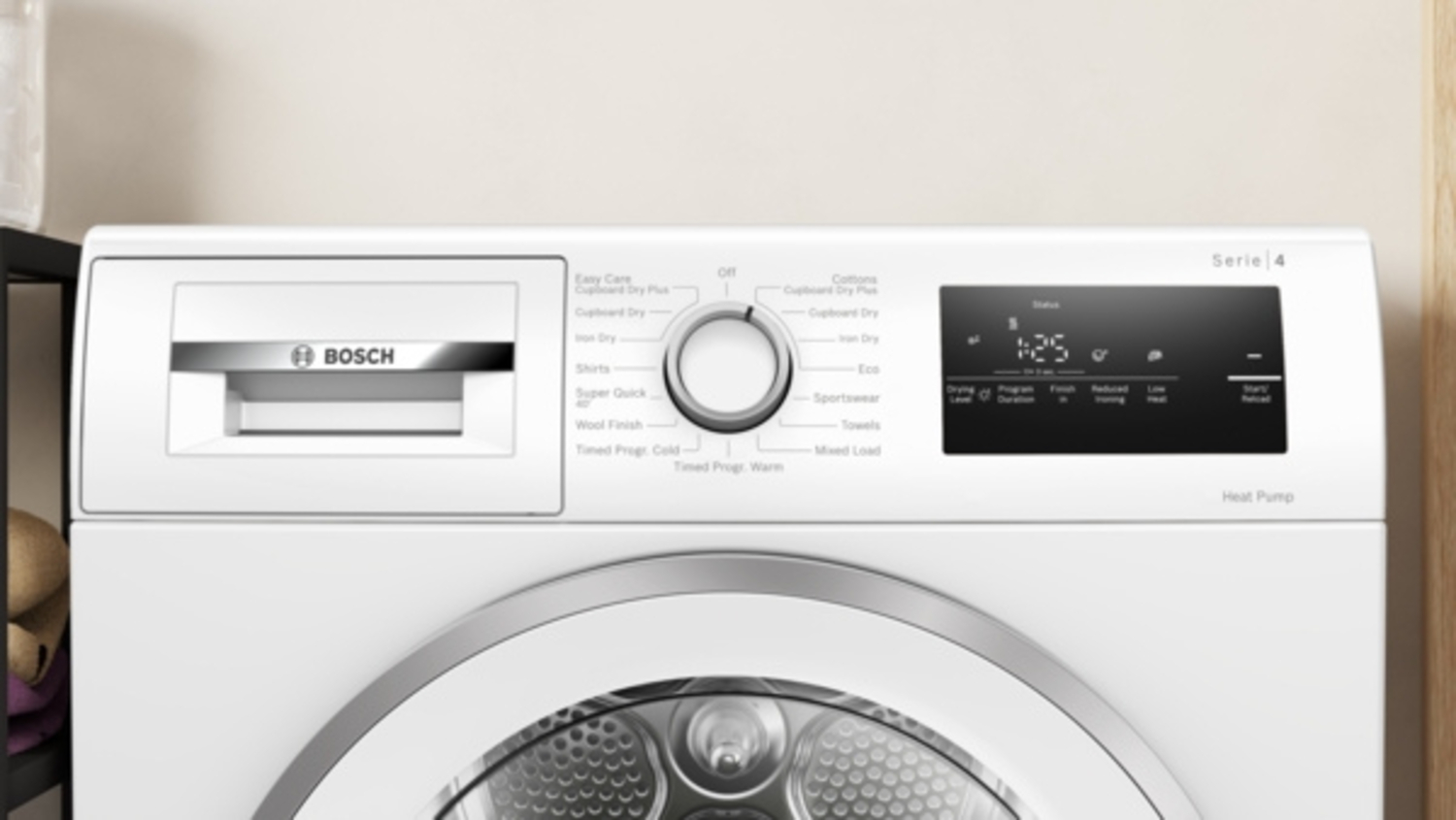 Bosch Series 4 WTH85226G 8kg Heat Pump Tumble Dryer - White thumbnail image