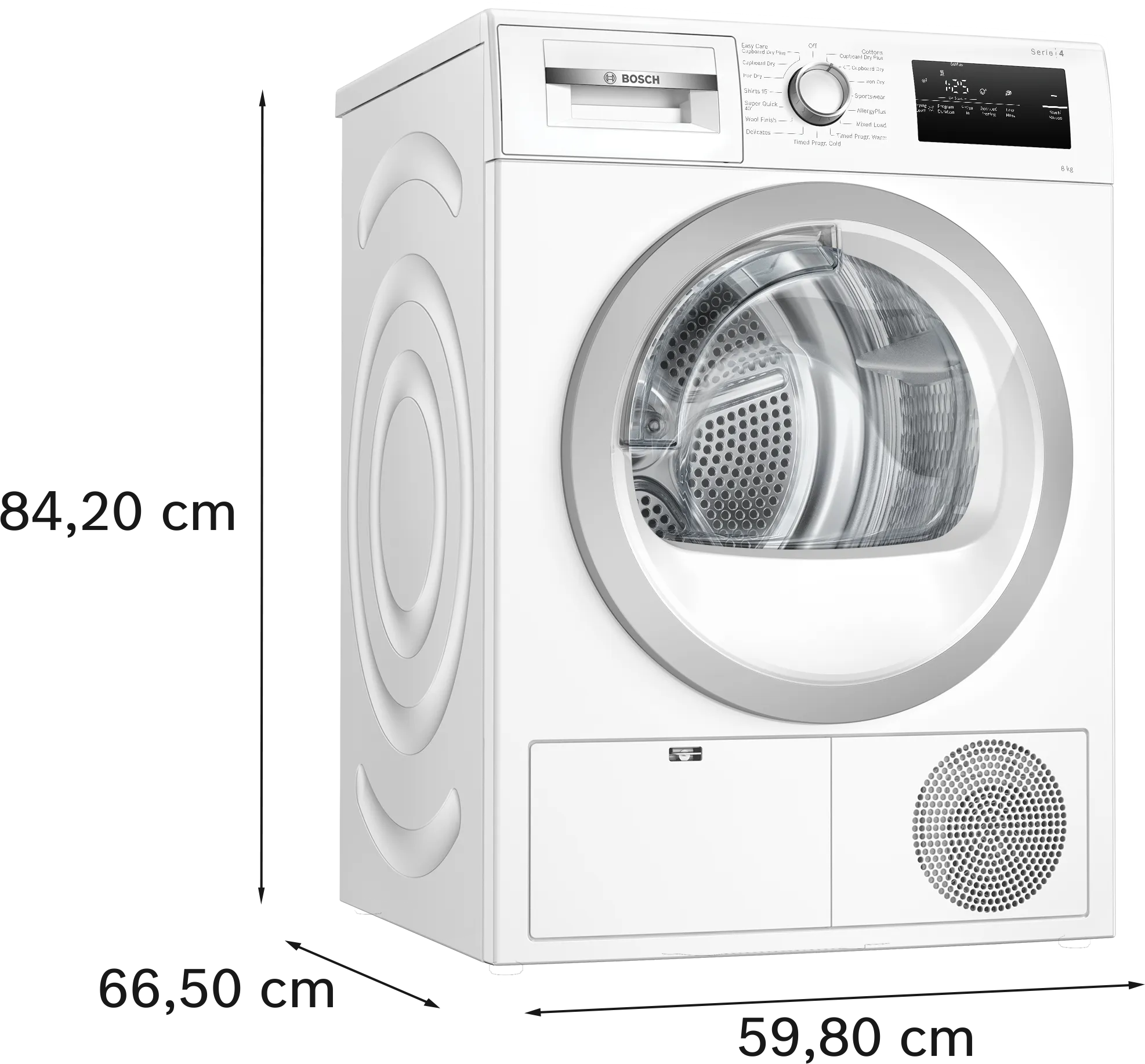 Bosch WTN83203GB 8kg Condenser Tumble Dryer - White thumbnail image