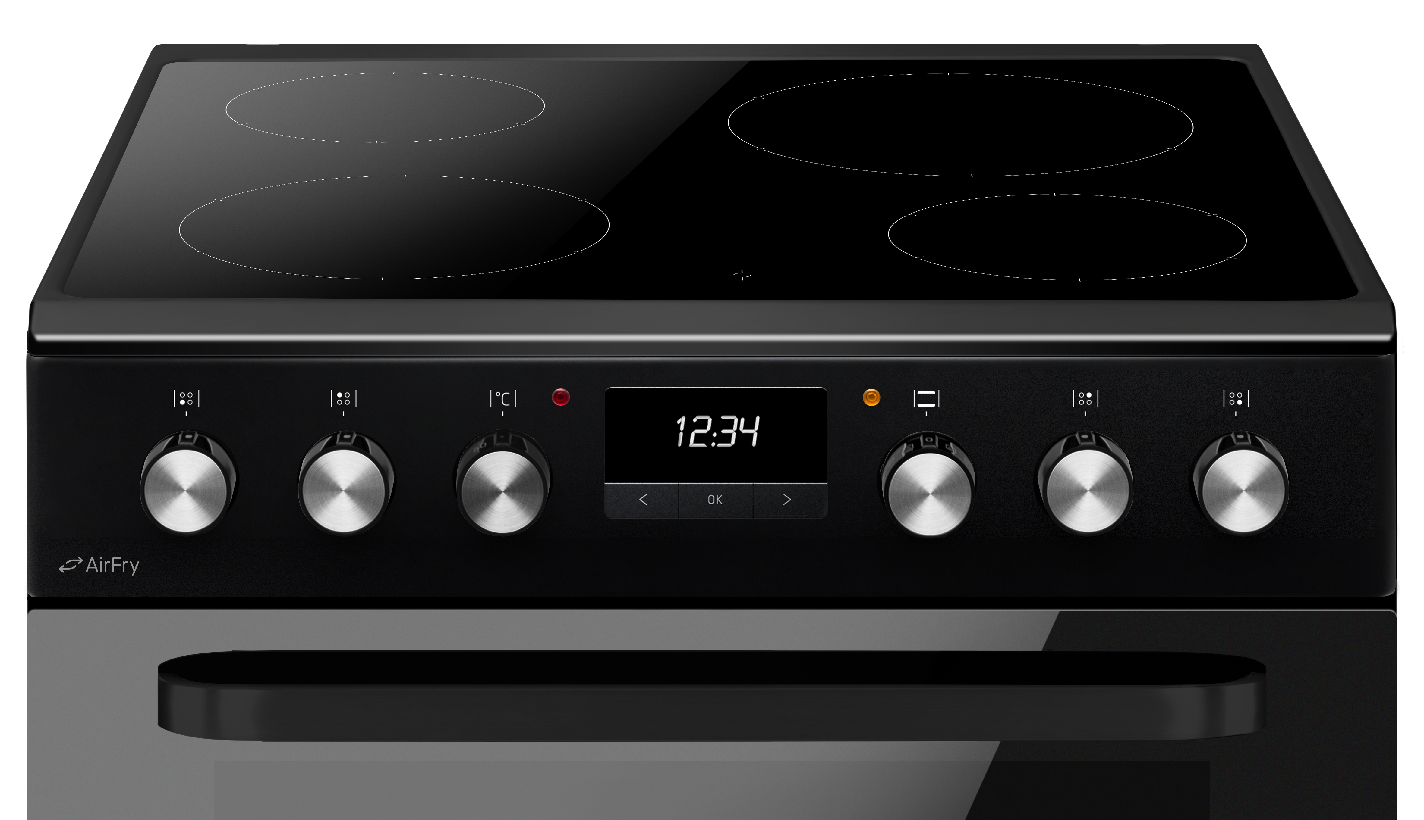 CDA CFC631BL 60cm Double Oven Electric Cooker with Ceramic Hob - Black thumbnail image