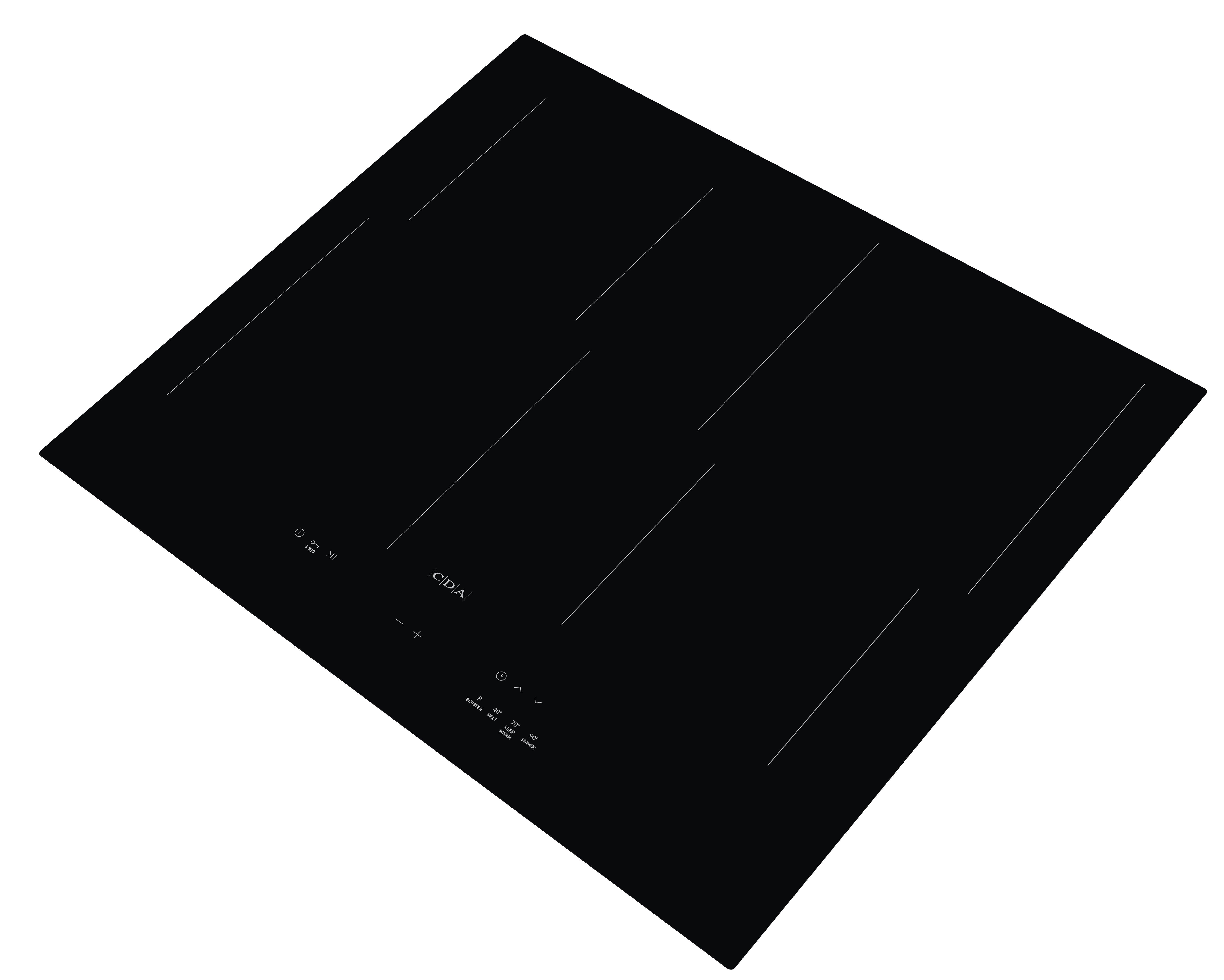 CDA HN6112FR 60cm 4 zone Induction hob - Black thumbnail image