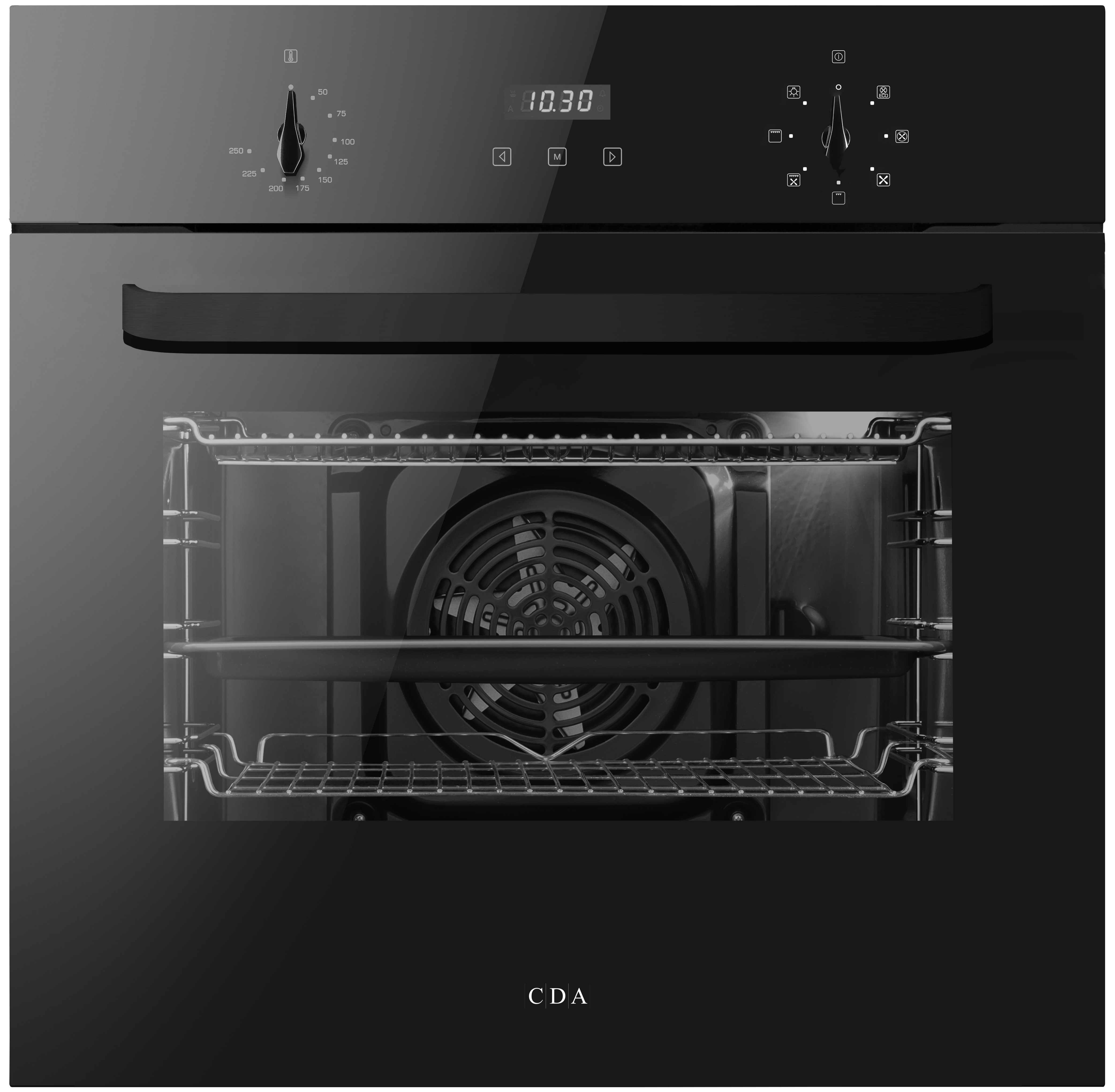 CDA SC223BLKIT 59.5cm Built In Electric Single Oven with 59.2cm Induction Hob - Black thumbnail image