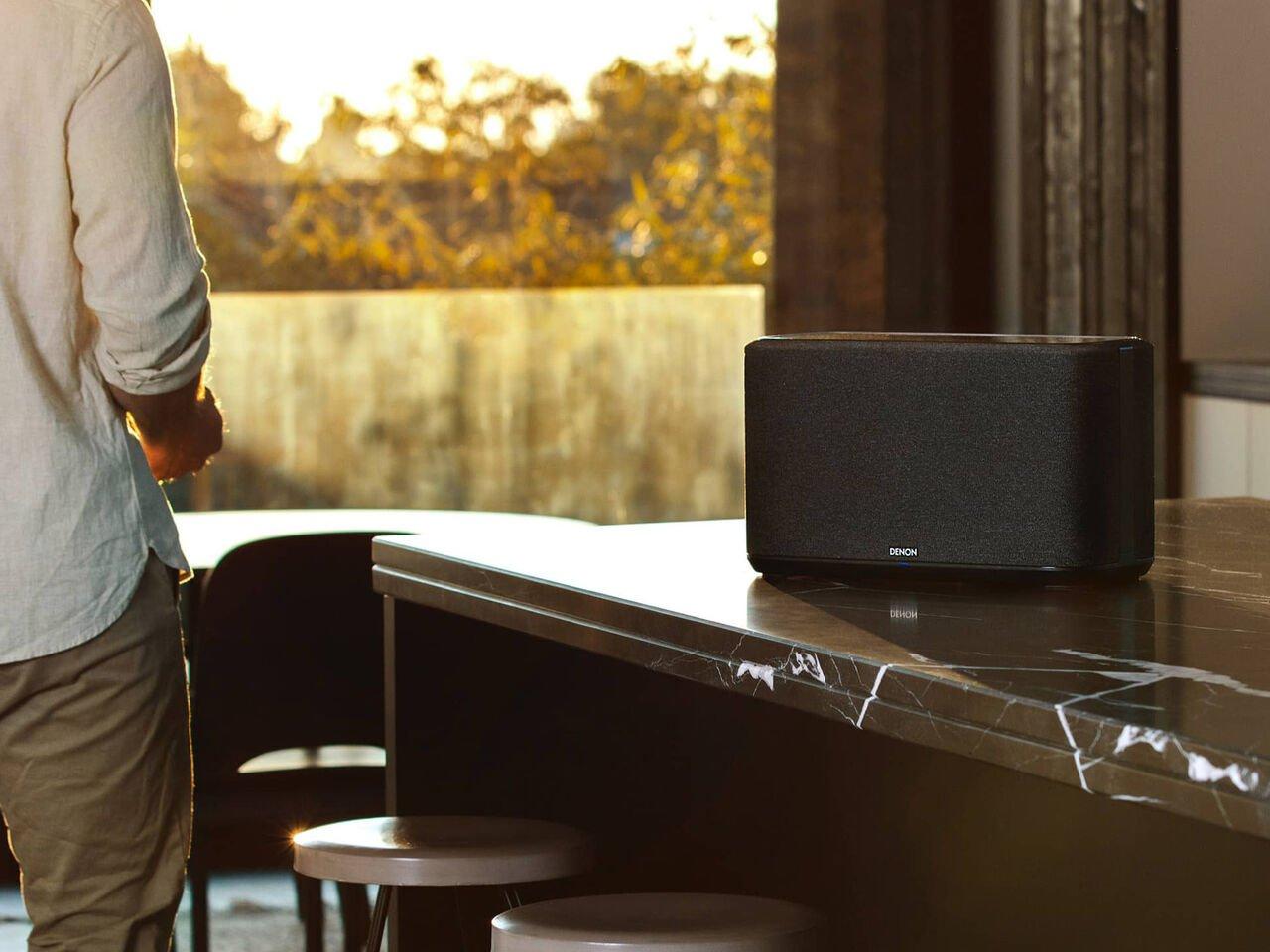 One Only - Denon Home 350BKE2GB Wireless Smart Speaker/Home Theatre - Black - Display Model Only thumbnail image