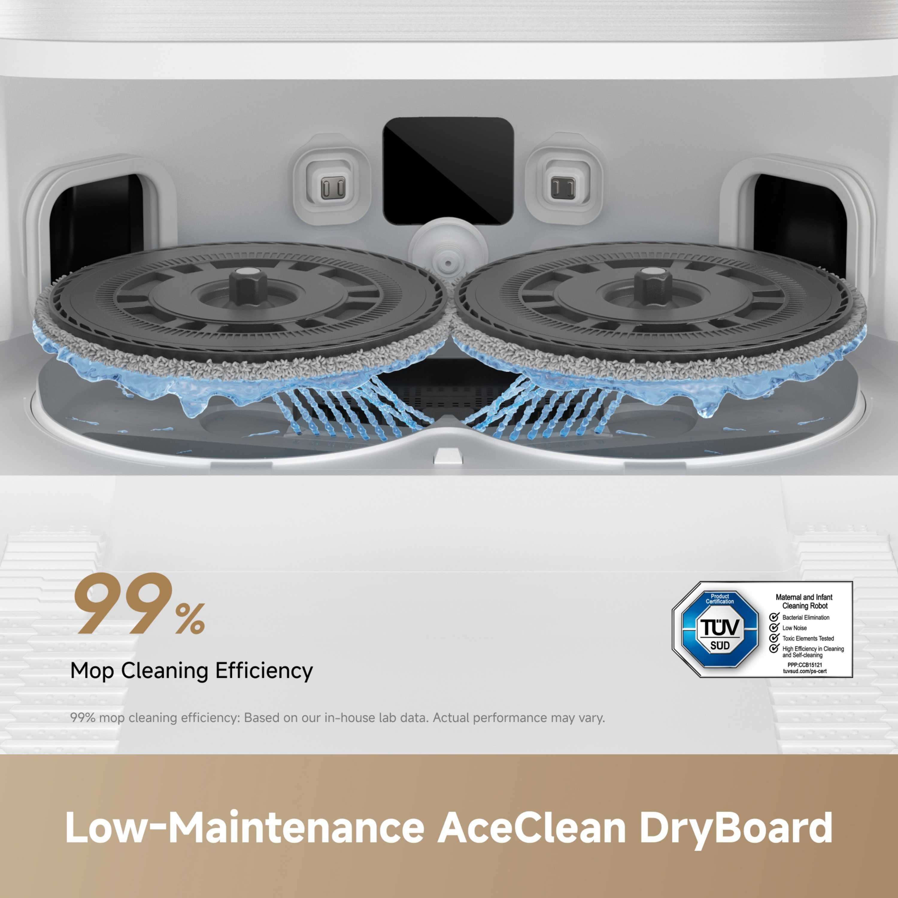 Dreame RLL51SE_WH Ultra AE Smart Robot Vacuum with Mop - White thumbnail image