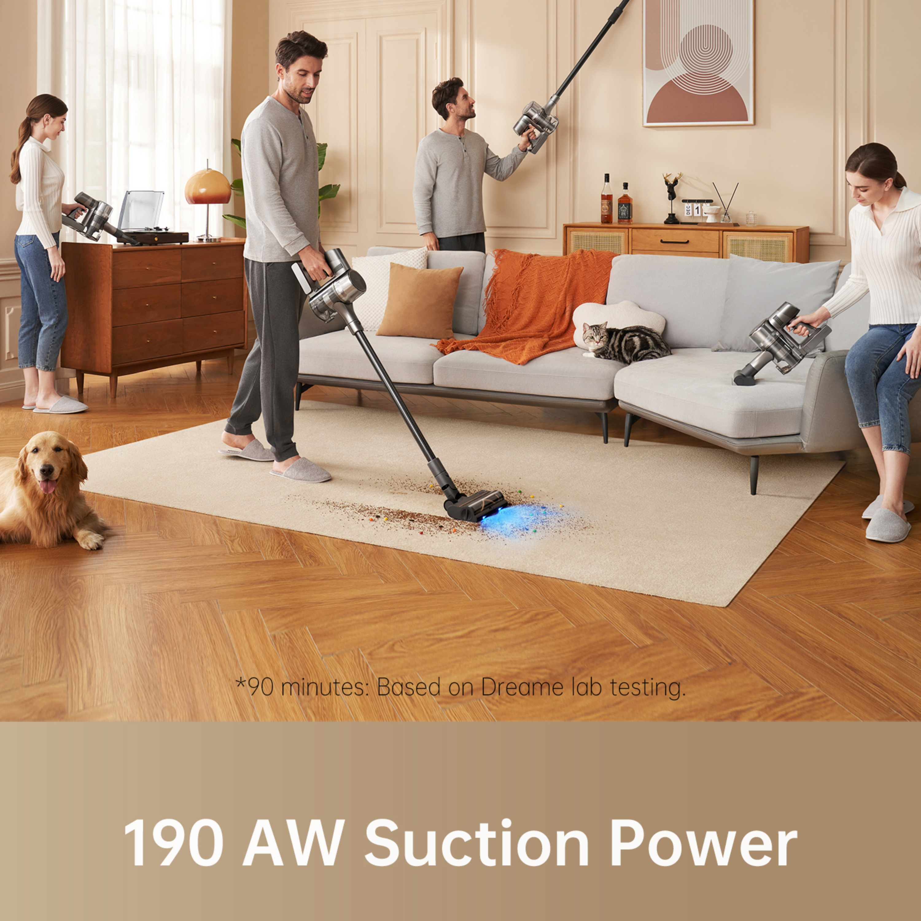 Dreame DRMVTV97A R20 Cordless Stick Vacuum - 90 Minutes Run Time - Grey thumbnail image