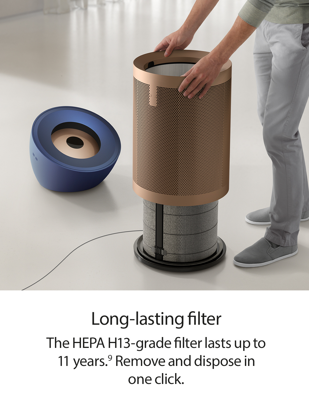 Dyson BP04 (545814-01) Purifier Big+Quiet Formaldehyde Fan - Prussian Blue / Gold thumbnail image