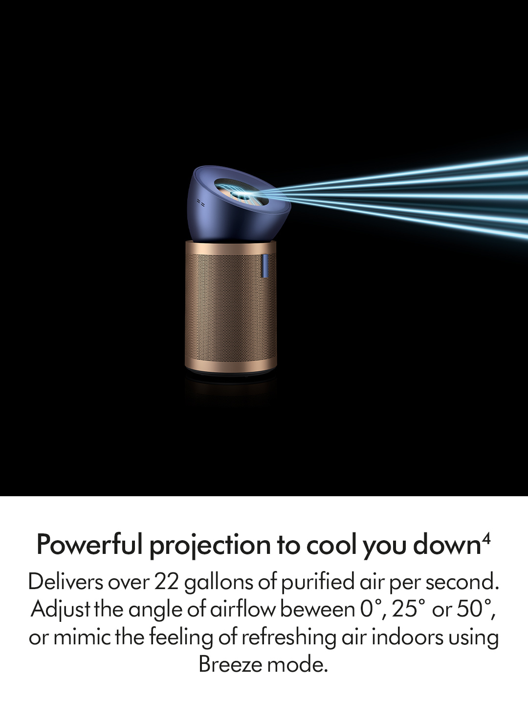 Dyson BP04 (545814-01) Purifier Big+Quiet Formaldehyde Fan - Prussian Blue / Gold thumbnail image