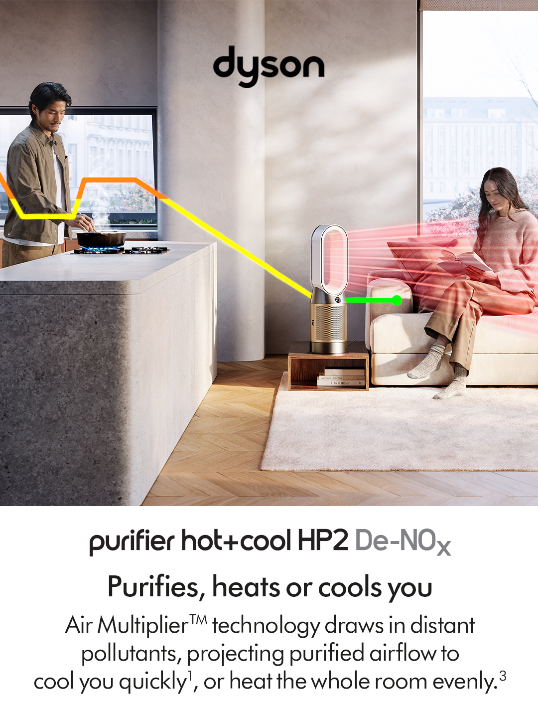 Dyson HP12 (544557-01) Purifier De-NOx - White/Gold thumbnail image