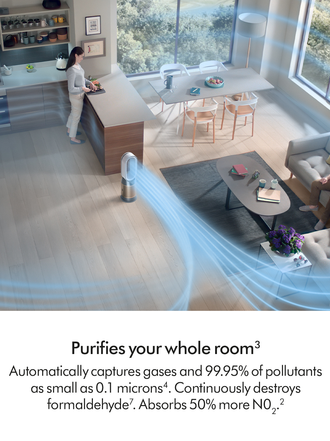 Dyson HP12 (544557-01) Purifier De-NOx - White/Gold thumbnail image