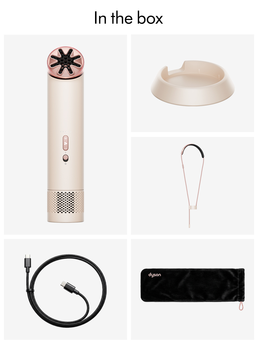 Dyson PF01-ST (641010-01) HushJetTM Mini Cool - Stone / Blush thumbnail image