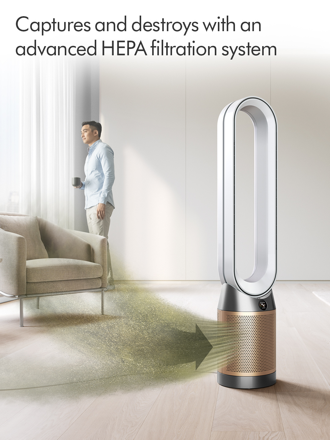 Dyson TP09-2024 HEPA Cool&trade; Formaldehyde Purifying Fan - White thumbnail image