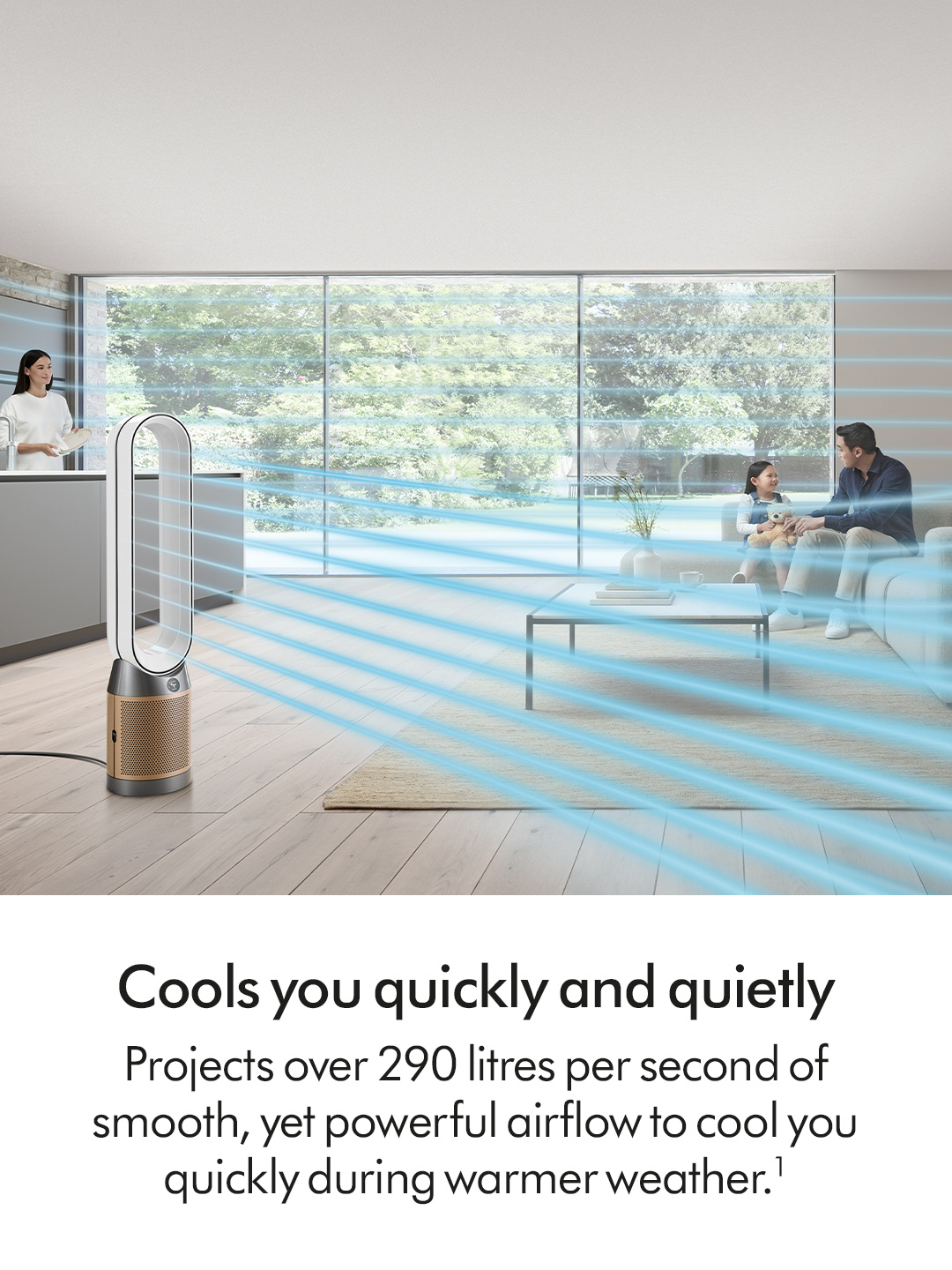Dyson TP12 (544535-01) Purifier Fan - White/Gold thumbnail image