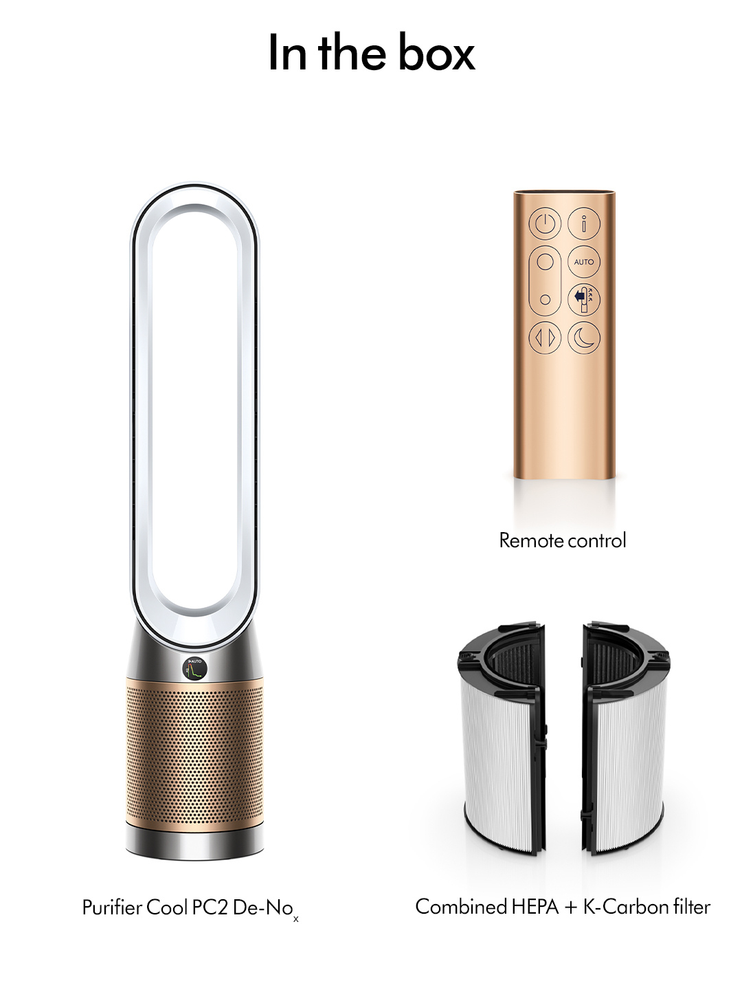 Dyson TP12 (544535-01) Purifier Fan - White/Gold thumbnail image