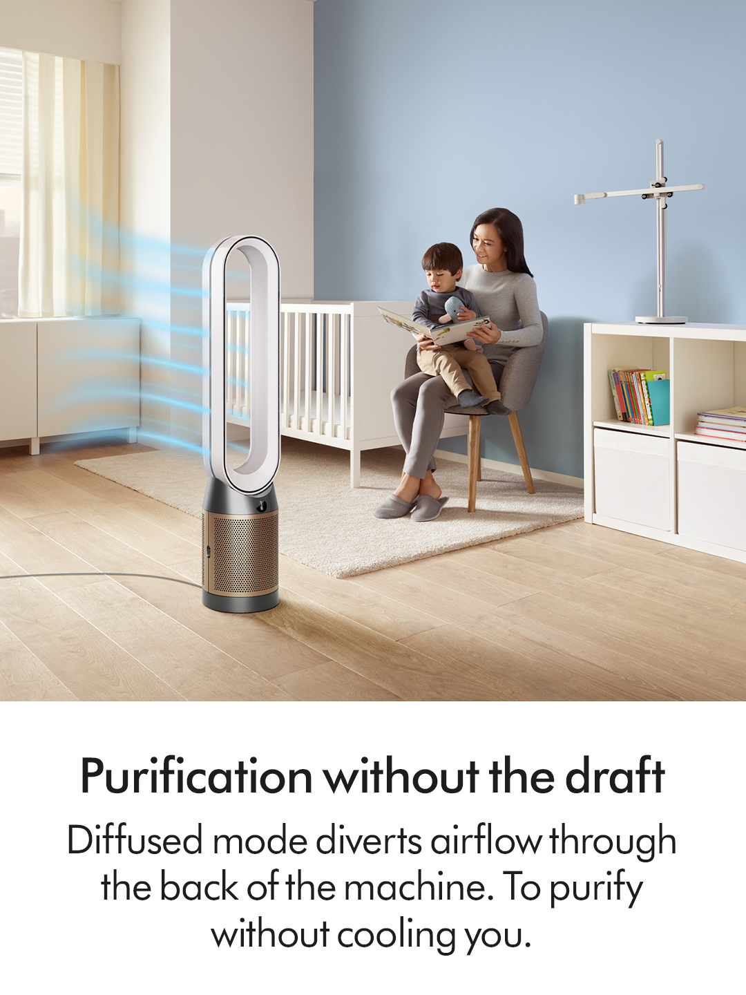Dyson TP12 (544535-01) Purifier Fan - White/Gold thumbnail image