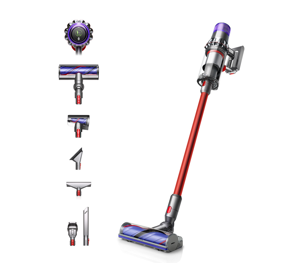 Dyson V11EXTRA Stick Vacuum Cleaner - 60 Minutes Run Time - Nickel/Red thumbnail image