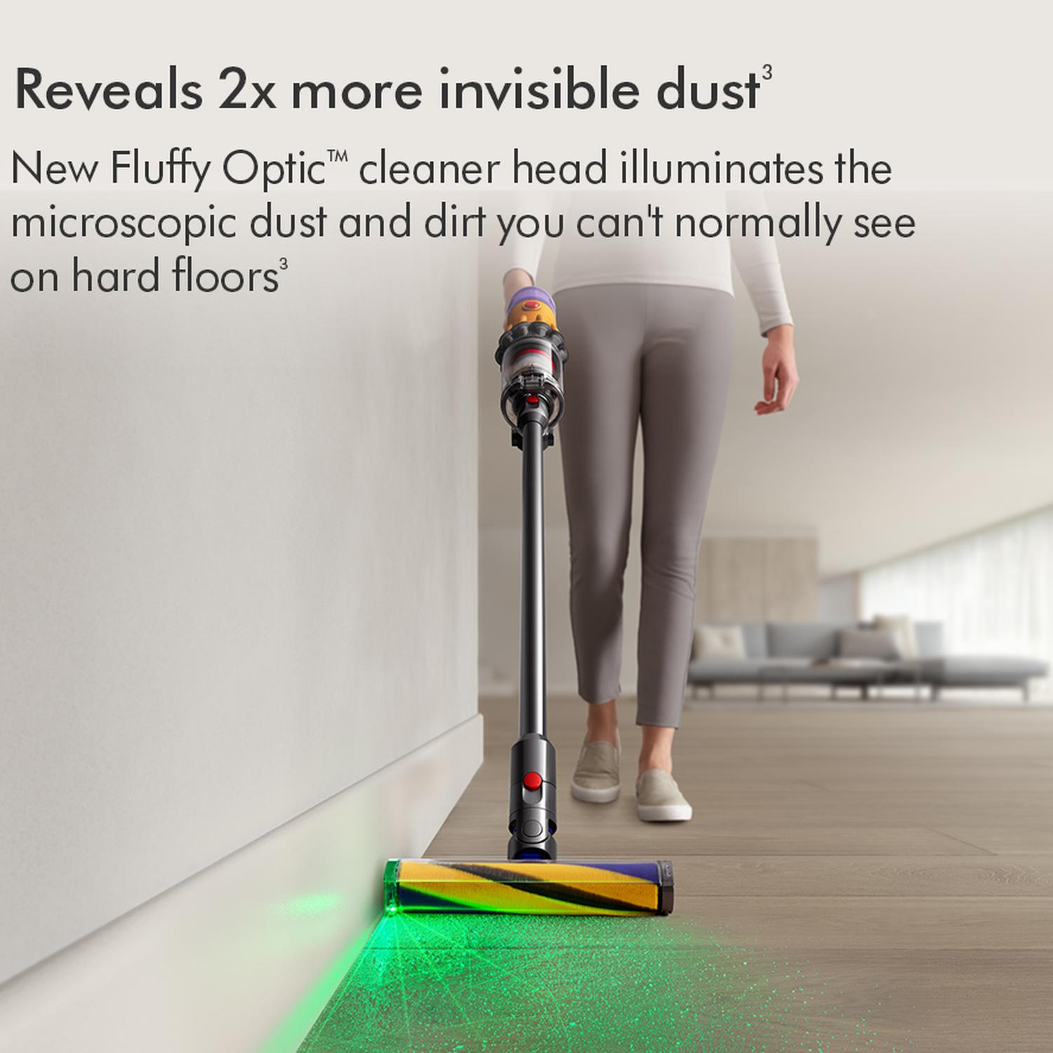 Dyson V12-2023KIT Detect Slim Absolute Cordless Vacuum Cleaner with Cleaning Accessory Kit - 60 Minutes Run Time - Yellow/Nickel thumbnail image