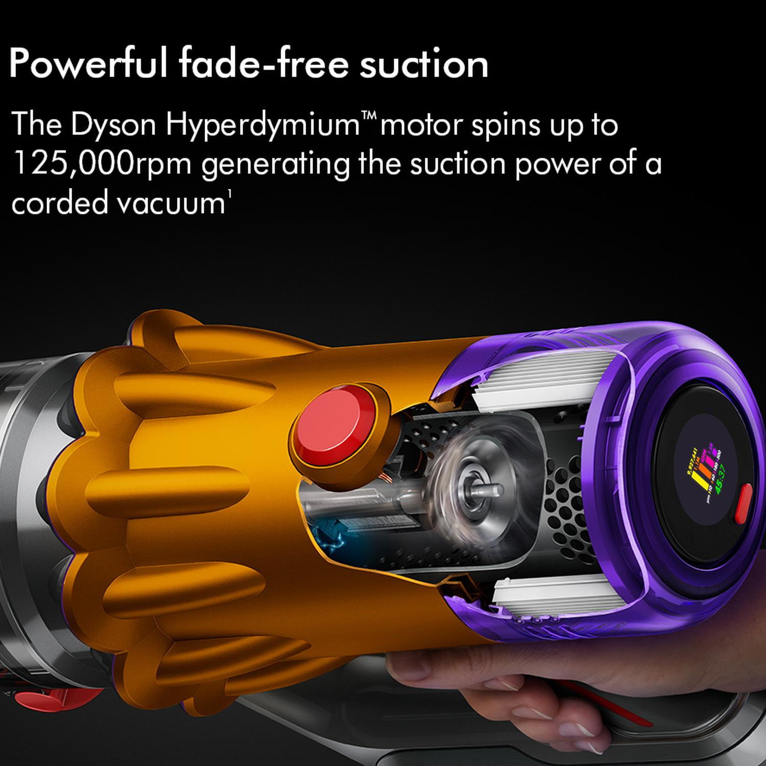 Dyson V12-2023KIT Detect Slim Absolute Cordless Vacuum Cleaner with Cleaning Accessory Kit - 60 Minutes Run Time - Yellow/Nickel thumbnail image