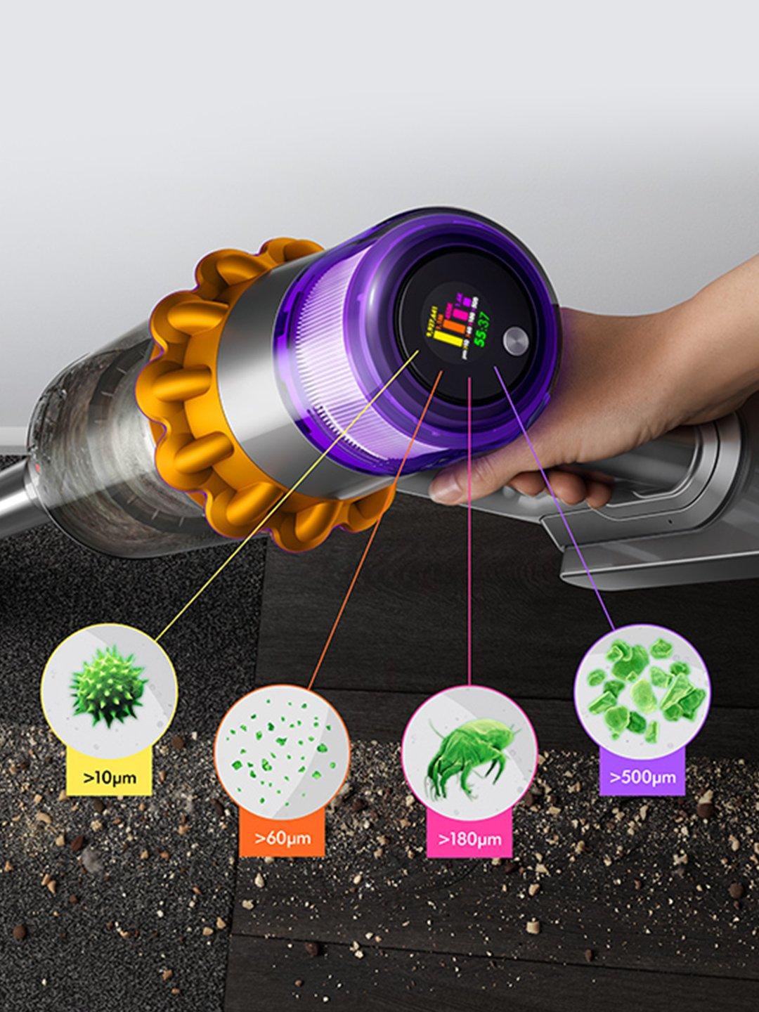 Dyson V15-2024 Cordless Vacuum - 60 Minutes Run Time - Yellow/Nickel thumbnail image