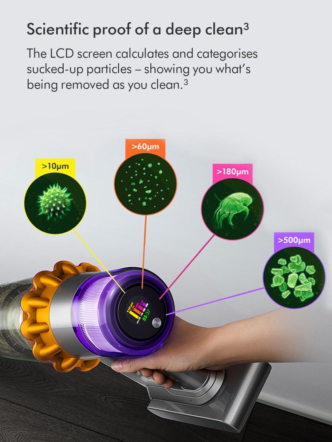 Dyson V15-2024 Cordless Vacuum - 60 Minutes Run Time - Yellow/Nickel thumbnail image