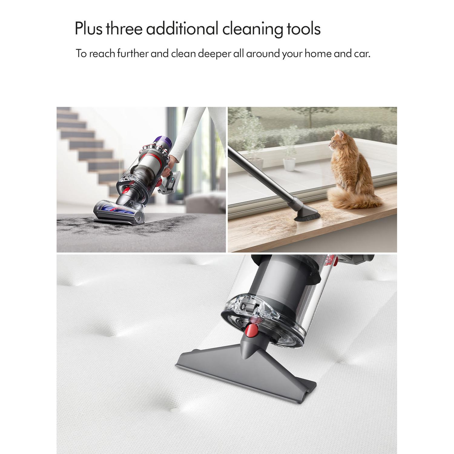 Dyson V15Extra Handheld Stick Vacuum Cleaner - 60 Minutes Run Time - Nickel/Blue thumbnail image