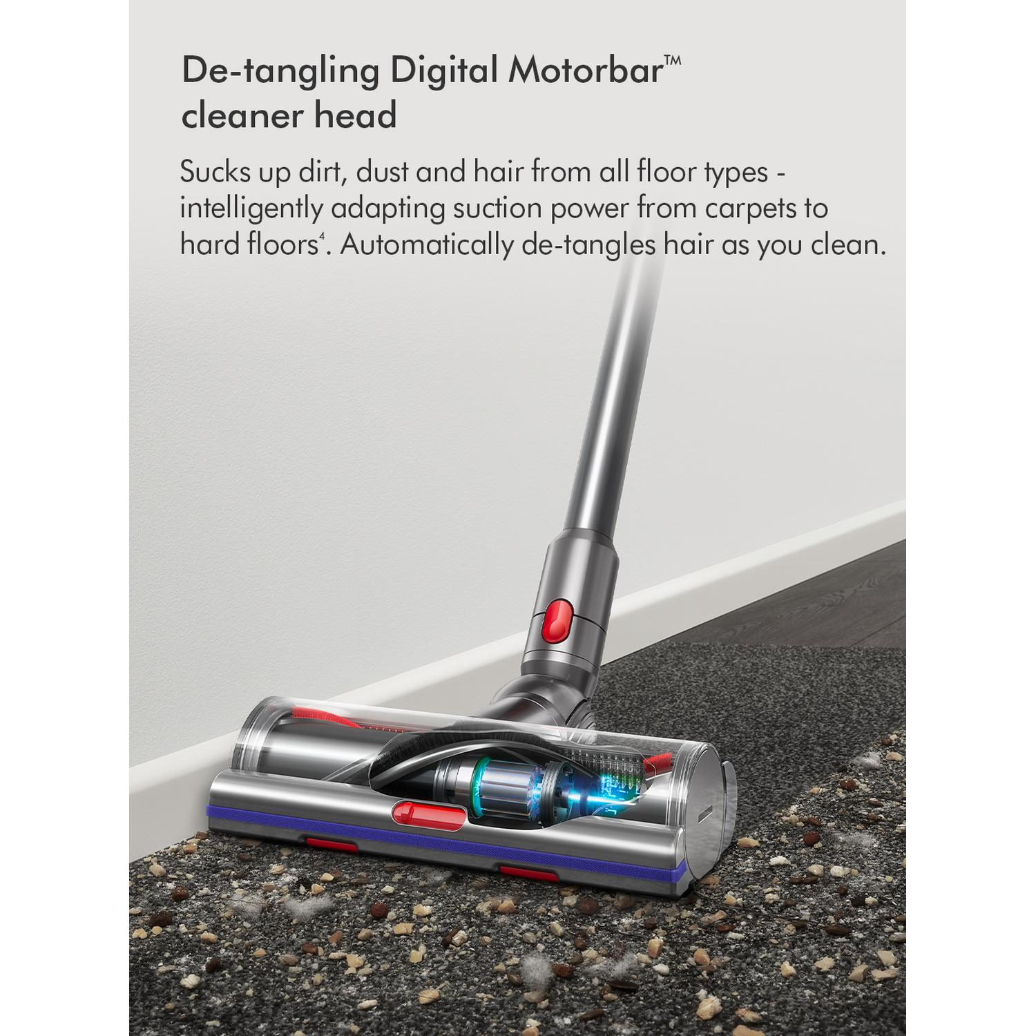 Dyson V15Extra Handheld Stick Vacuum Cleaner - 60 Minutes Run Time - Nickel/Blue thumbnail image