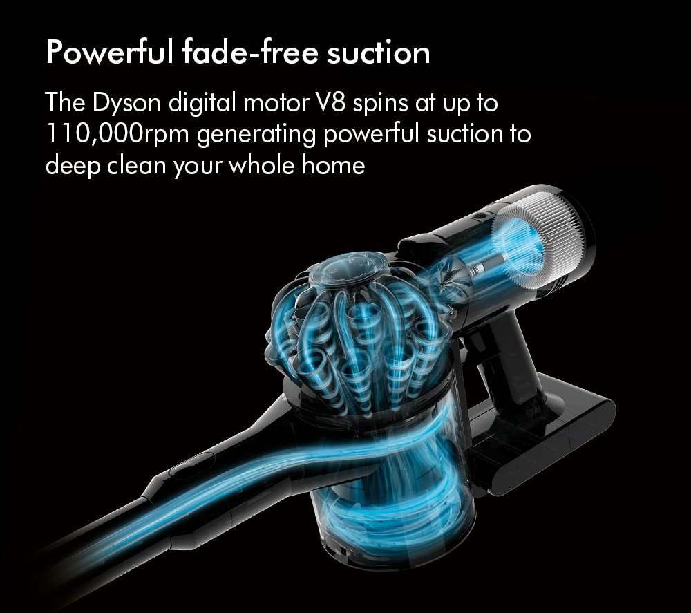 Dyson V8ADVANCED-24 Vacuum Cleaner - Silver/Nickel thumbnail image