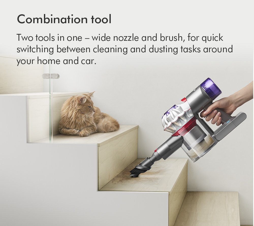 Dyson V8ADVANCED-24 Vacuum Cleaner - Silver/Nickel thumbnail image