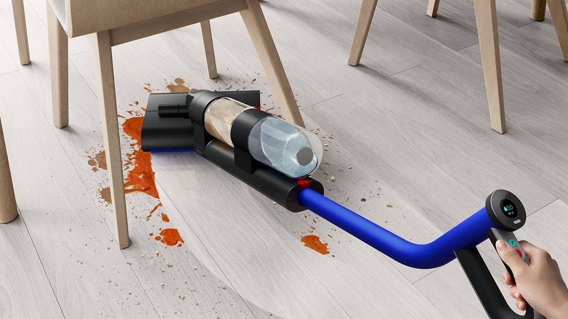 Dyson WASHG1 Wet Cleaner - 35 Minutes Run Time - Black/Blue thumbnail image