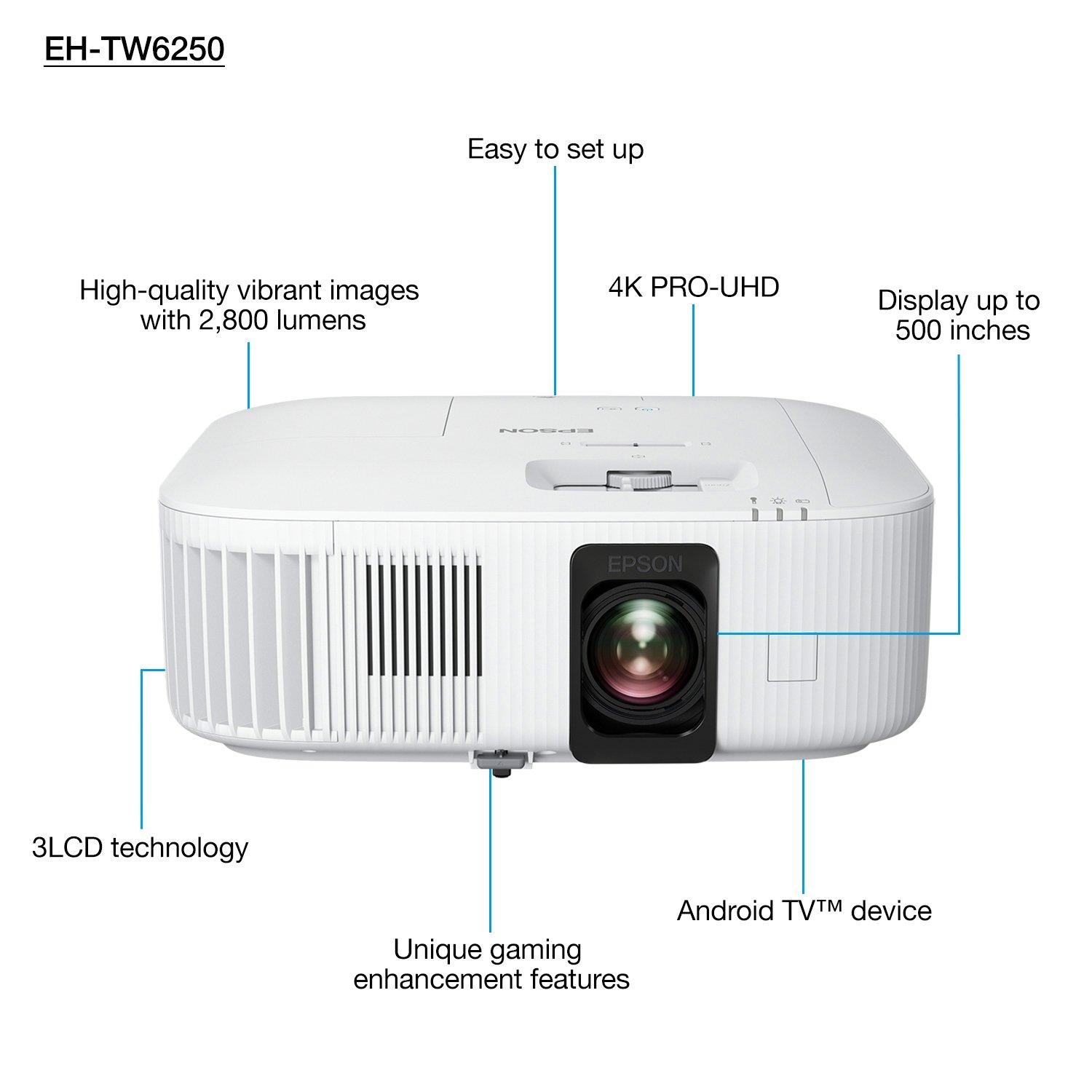 Epson EH-TW6250 4K PRO-UHD Projector thumbnail image
