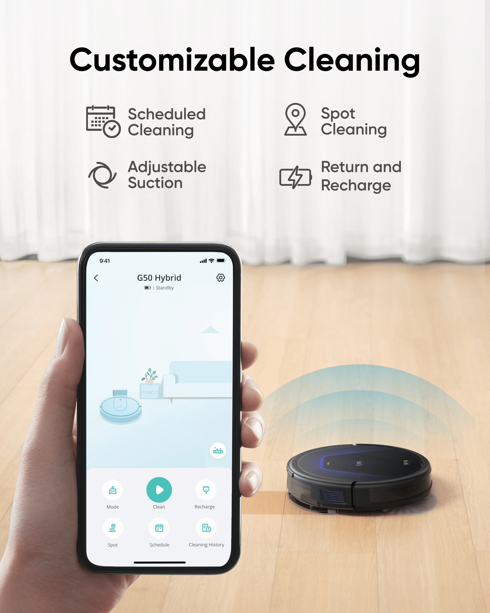 Eufy T2212V11 Robot Vacuum G50 Hybrid thumbnail image