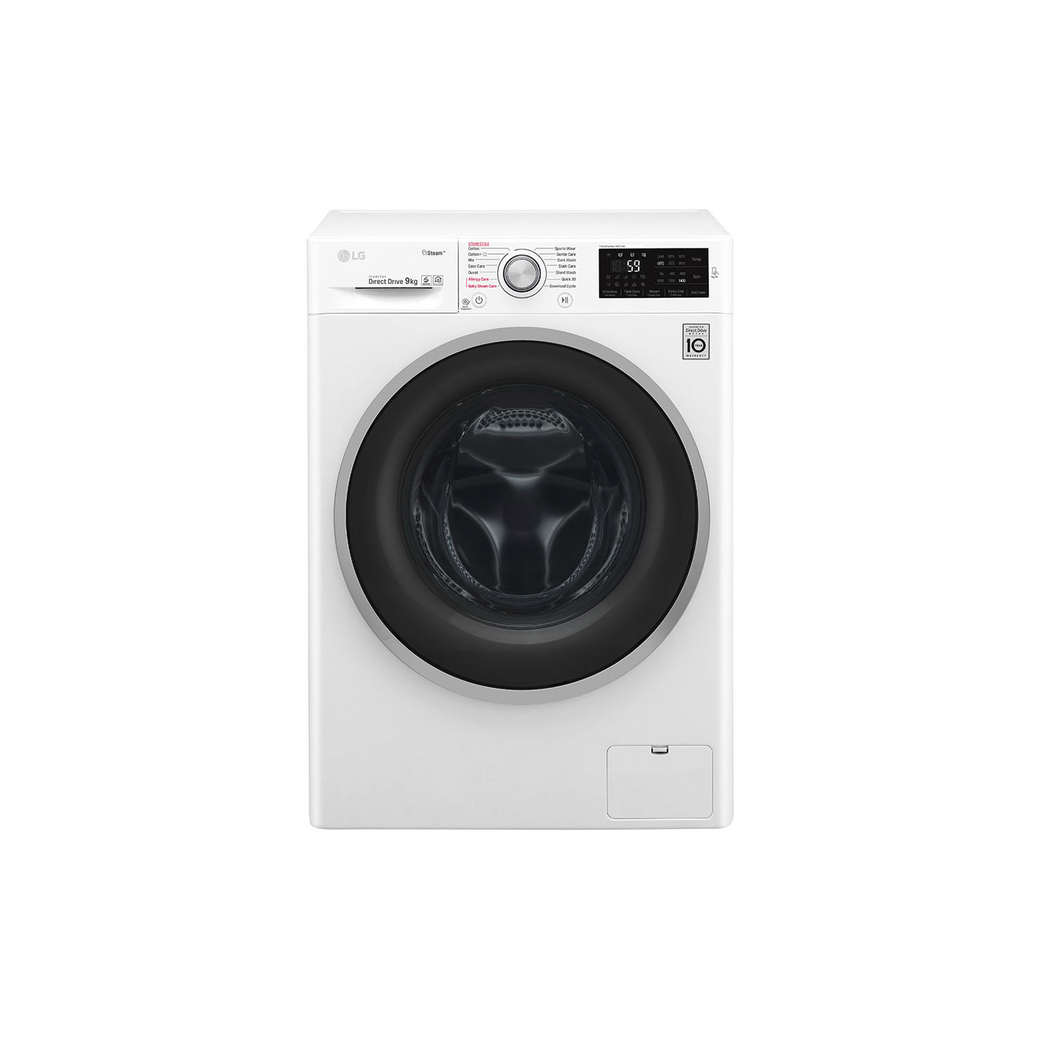 LG ELECTRONICS 9kg 1400 Steam Washing Machine - BLUE WHITE - A+++-20% Energy Rated thumbnail image
