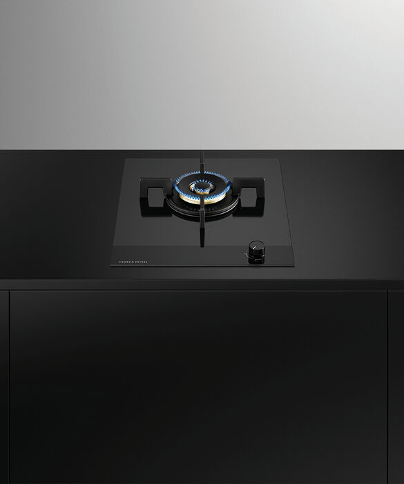 Fisher & Paykel CG451DLPGB4 1 Burner Gas on Glass Hob - Black thumbnail image