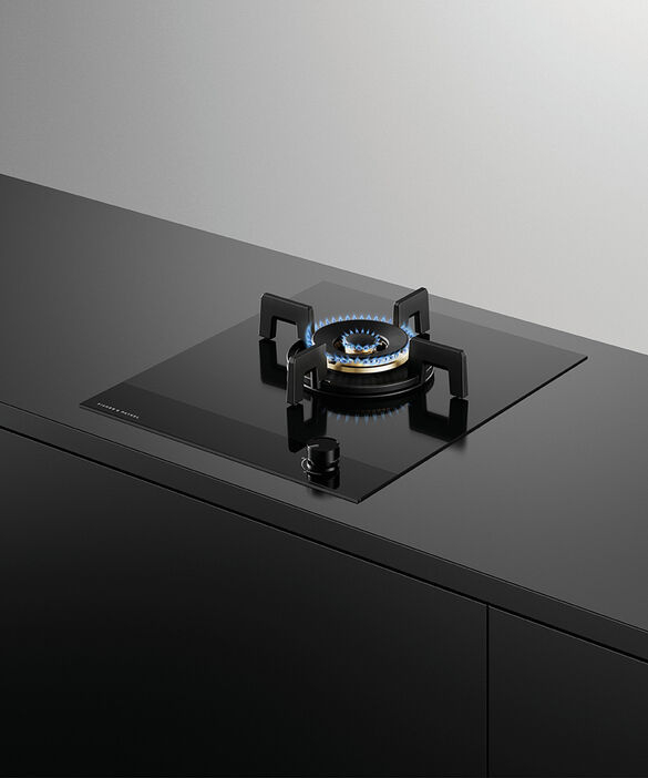 Fisher & Paykel CG451DLPGB4 1 Burner Gas on Glass Hob - Black thumbnail image