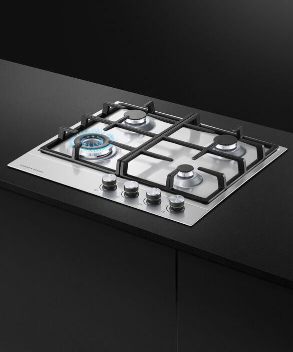 Fisher & Paykel CG604DLPX1 60cm 4 Burner Gas Hob - Stainless Steel thumbnail image
