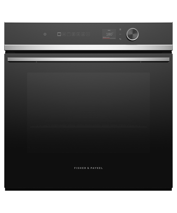 Fisher & Paykel OB60SD9PLX1 Wifi Connected Built In Electric Single Oven with Pyrolytic Cleaning - Black / Stainless Steel thumbnail image