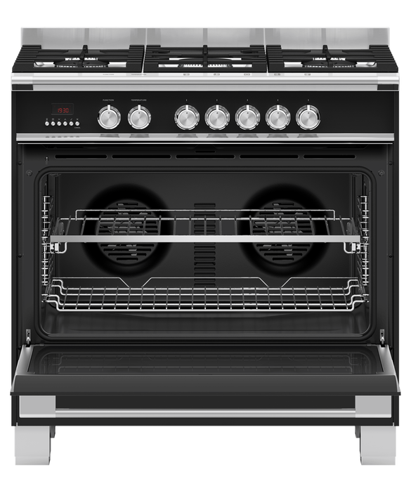 Fisher & Paykel OR90SCG4B1 90cm Dual Fuel 5 Burner Range Cooker - Black thumbnail image