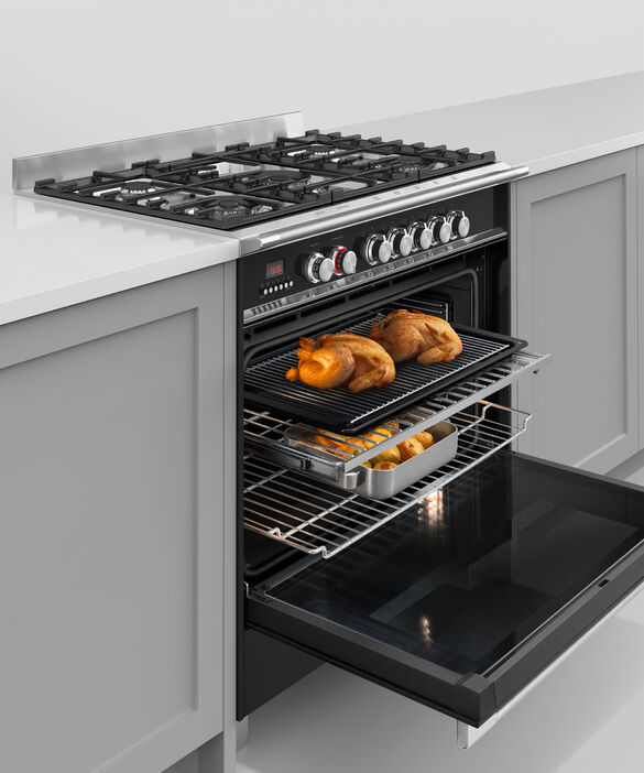Fisher & Paykel OR90SCG4B1 90cm Dual Fuel 5 Burner Range Cooker - Black thumbnail image