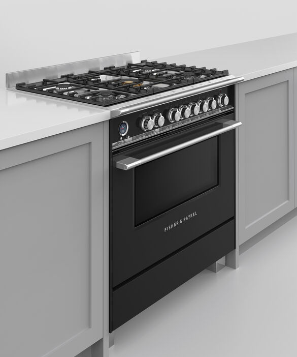 Fisher & Paykel OR90SCG6B1 90cm Dual Fuel Pyrolytic Cooker - Black thumbnail image