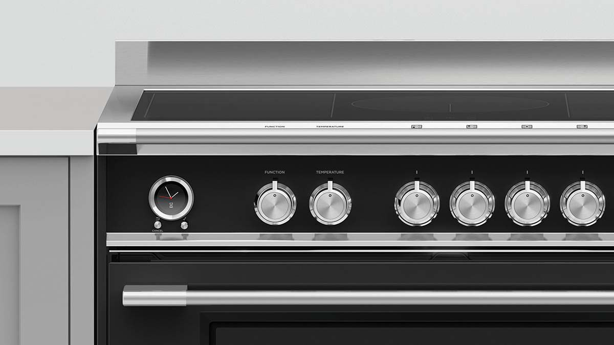 Fisher & Paykel OR90SCI6B1 90cm 5 Zone Induction Pyrolytic Cooker - Black thumbnail image