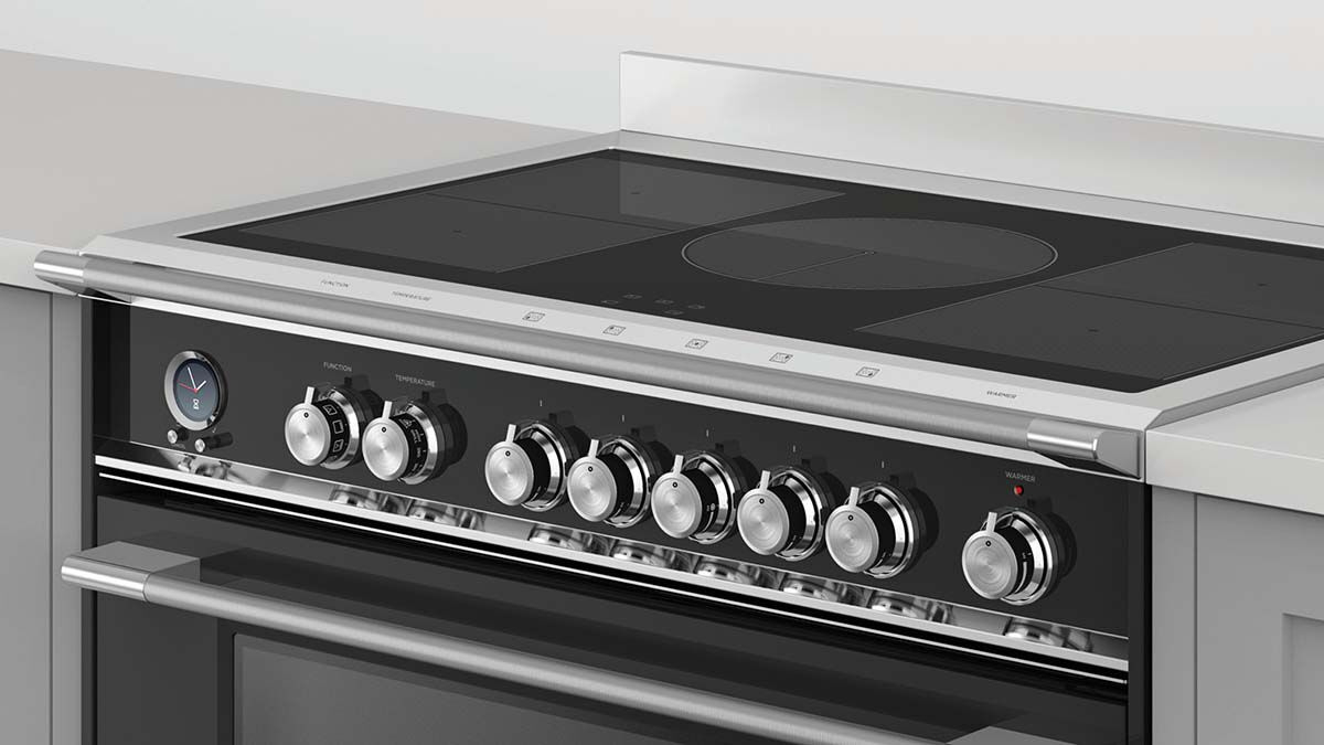 Fisher & Paykel OR90SCI6B1 90cm 5 Zone Induction Pyrolytic Cooker - Black thumbnail image