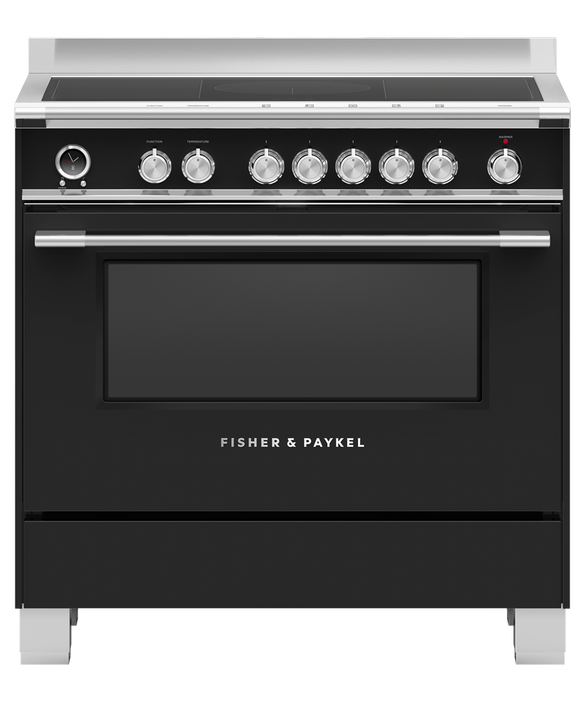 Fisher & Paykel OR90SCI6B1 90cm 5 Zone Induction Pyrolytic Cooker - Black thumbnail image